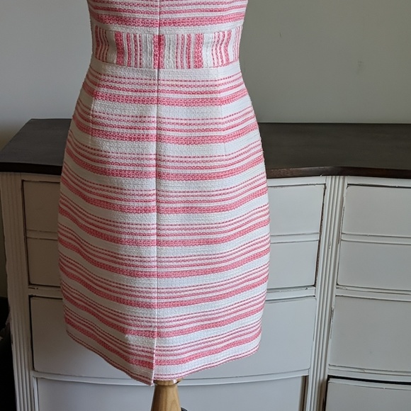 Last chance! Huge reduction. Trina Turk pink and white striped structured dress - Picture 6 of 9